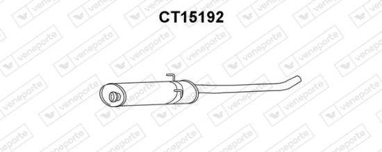 Obrázok Predný tlmič výfuku VENEPORTE  CT15192