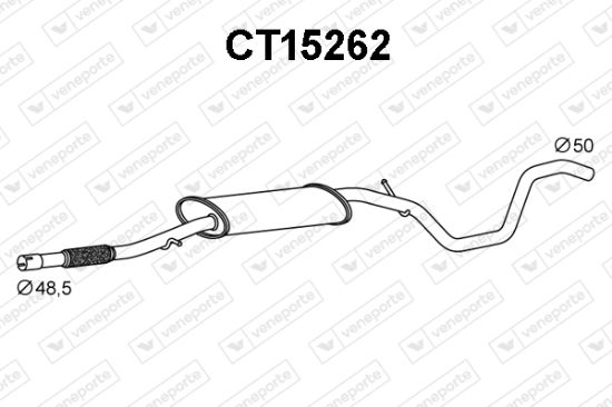 Obrázok Koncový tlmič výfuku VENEPORTE  CT15262