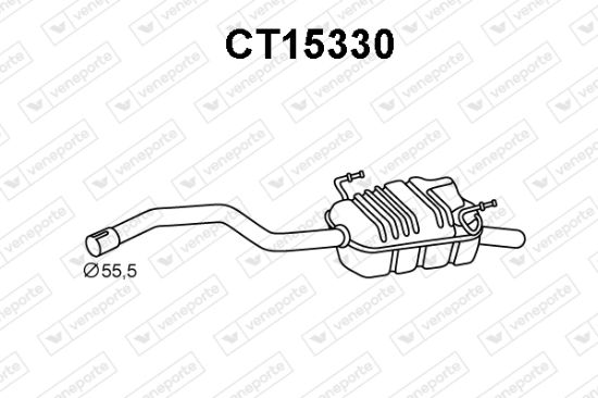 Obrázok Koncový tlmič výfuku VENEPORTE  CT15330