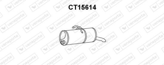 Obrázok Koncový tlmič výfuku VENEPORTE  CT15614