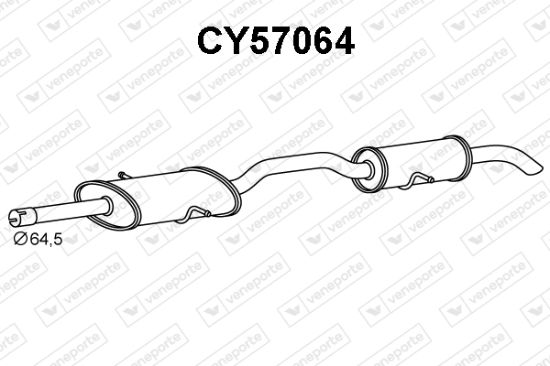 Obrázok Koncový tlmič výfuku VENEPORTE  CY57064