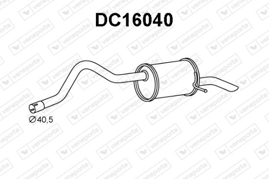 Obrázok Koncový tlmič výfuku VENEPORTE  DC16040