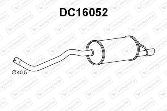 Obrázok Koncový tlmič výfuku VENEPORTE  DC16052