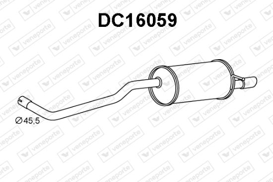Obrázok Koncový tlmič výfuku VENEPORTE  DC16059