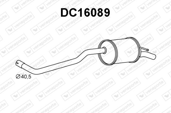Obrázok Koncový tlmič výfuku VENEPORTE  DC16089