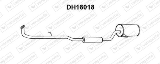 Obrázok Predný tlmič výfuku VENEPORTE  DH18018