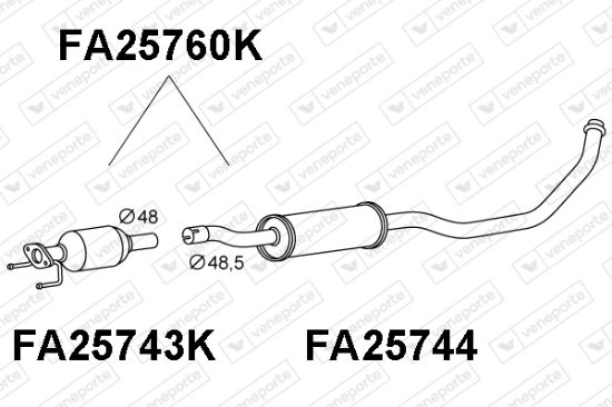 Obrázok Katalyzátor VENEPORTE  FA25760K