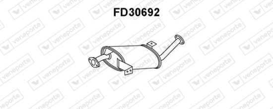 Obrázok Predný tlmič výfuku VENEPORTE  FD30692