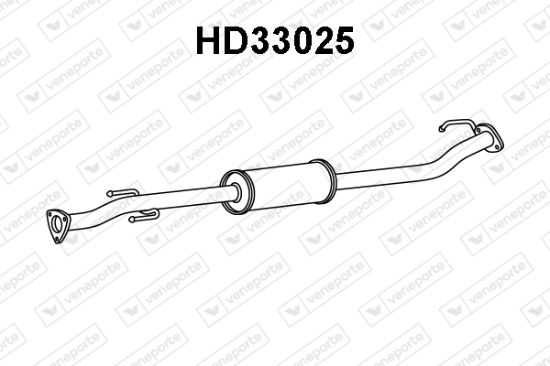 Obrázok Predný tlmič výfuku VENEPORTE  HD33025