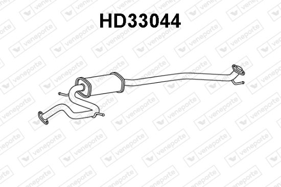 Obrázok Predný tlmič výfuku VENEPORTE  HD33044