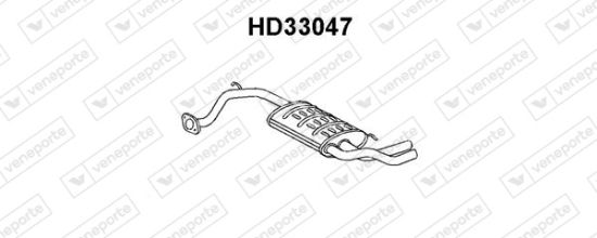 Obrázok Koncový tlmič výfuku VENEPORTE  HD33047