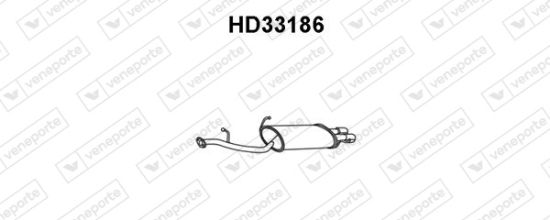 Obrázok Koncový tlmič výfuku VENEPORTE  HD33186