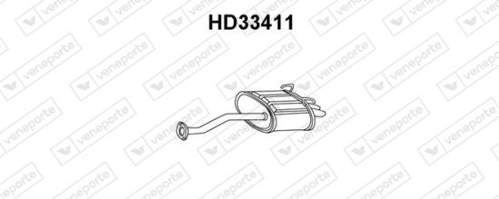 Obrázok Koncový tlmič výfuku VENEPORTE  HD33411