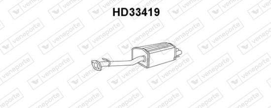 Obrázok Koncový tlmič výfuku VENEPORTE  HD33419