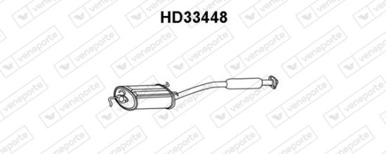 Obrázok Predný tlmič výfuku VENEPORTE  HD33448