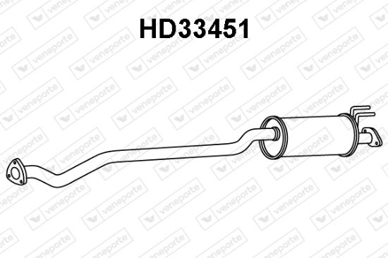 Obrázok Predný tlmič výfuku VENEPORTE  HD33451