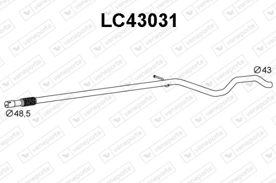 Obrázok Výfukové potrubie VENEPORTE  LC43031