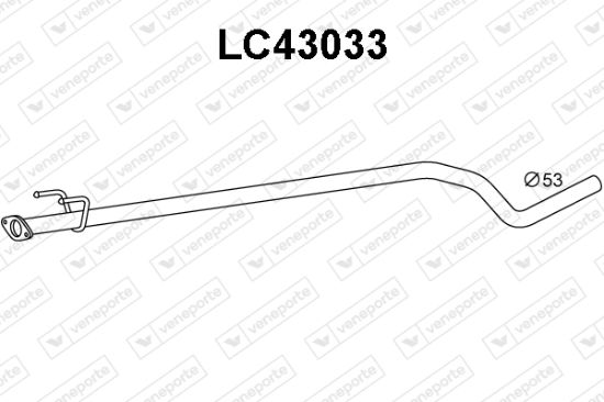 Obrázok Výfukové potrubie VENEPORTE  LC43033