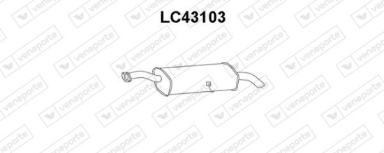 Obrázok Koncový tlmič výfuku VENEPORTE  LC43103