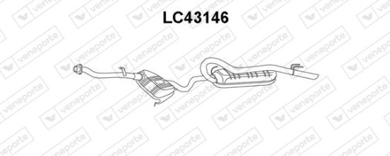 Obrázok Koncový tlmič výfuku VENEPORTE  LC43146