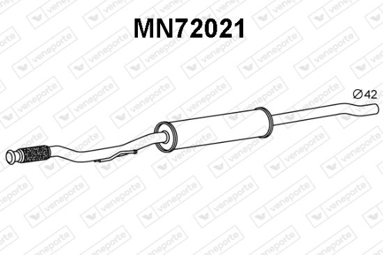 Obrázok Predný tlmič výfuku VENEPORTE  MN72021