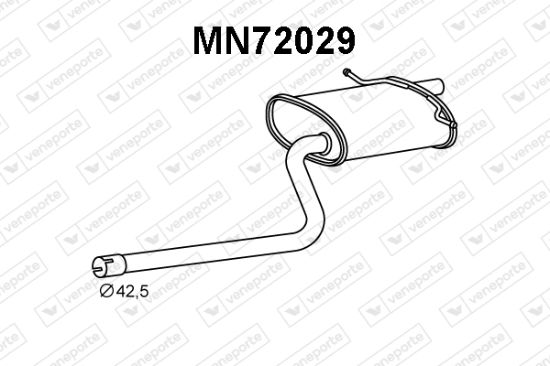 Obrázok Koncový tlmič výfuku VENEPORTE  MN72029