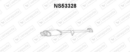 Obrázok Predný tlmič výfuku VENEPORTE  NS53328