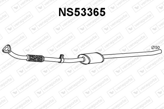 Obrázok Predný tlmič výfuku VENEPORTE  NS53365