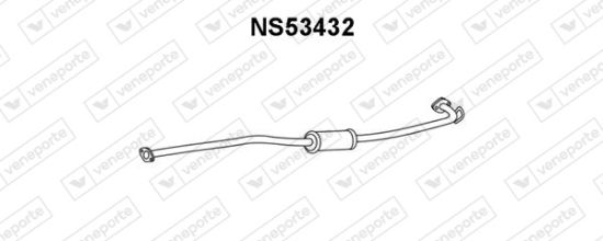 Obrázok Predný tlmič výfuku VENEPORTE  NS53432
