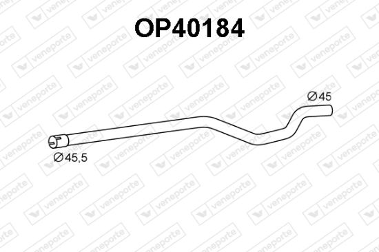 Obrázok Výfukové potrubie VENEPORTE  OP40184