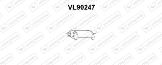 Obrázok Predný tlmič výfuku VENEPORTE  VL90247