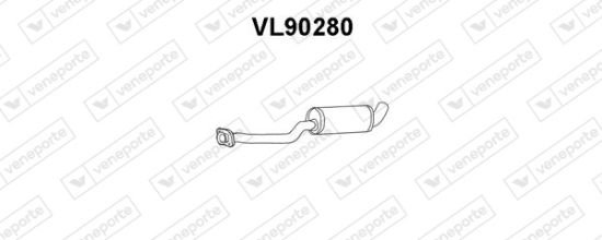 Obrázok Stredný tlmič výfuku VENEPORTE  VL90280