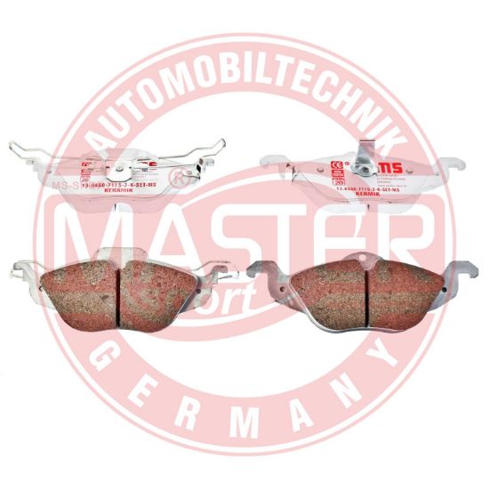 Obrázok Sada brzdových platničiek kotúčovej brzdy MASTER-SPORT GERMANY Premium Ceramic 13046071152KSETMS