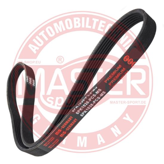 Obrázok Ozubený klinový remeň MASTER-SPORT GERMANY  6PK1038PCSMS