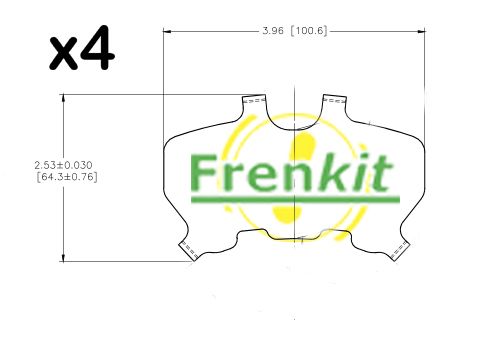 Obrázok Fólia proti pískaniu, brzdové oblożenie(nosná platňa) FRENKIT  940070