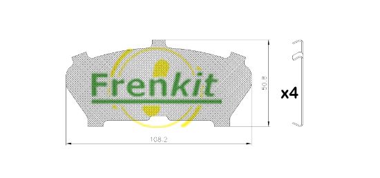 Obrázok Fólia proti pískaniu, brzdové oblożenie(nosná platňa) FRENKIT  940028