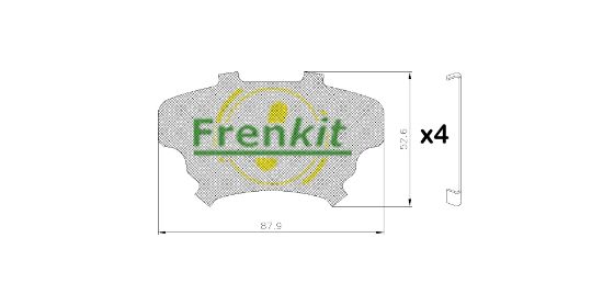 Obrázok Fólia proti pískaniu, brzdové oblożenie(nosná platňa) FRENKIT  940301