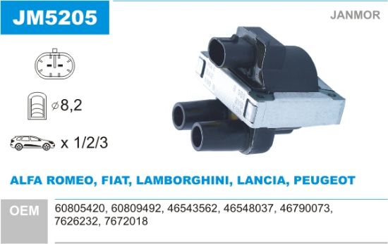 Obrázok Zapaľovacia cievka JANMOR  JM5205