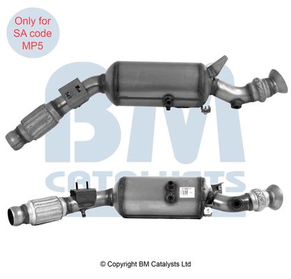 Obrázok Filter sadzí/pevných častíc výfukového systému BM CATALYSTS Approved BM11461H
