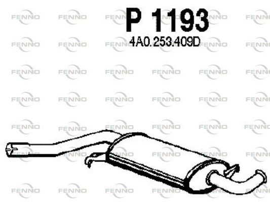 Obrázok Stredný tlmič výfuku FENNO  P1193