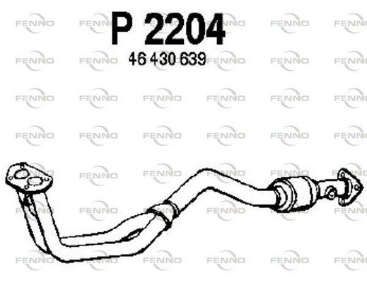 Obrázok Výfukové potrubie FENNO  P2204