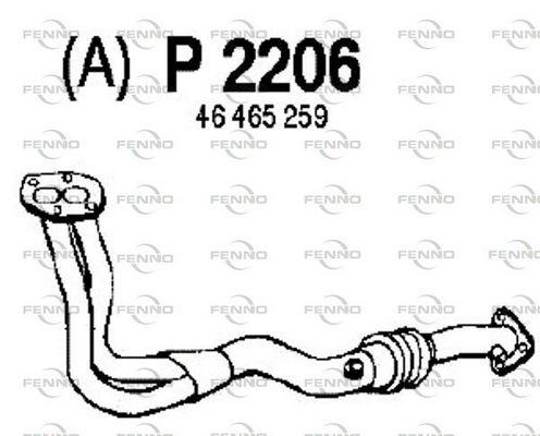 Obrázok Výfukové potrubie FENNO  P2206