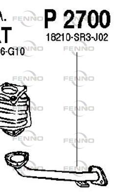 Obrázok Výfukové potrubie FENNO  P2700