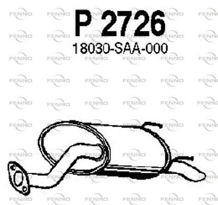 Obrázok Koncový tlmič výfuku FENNO  P2726