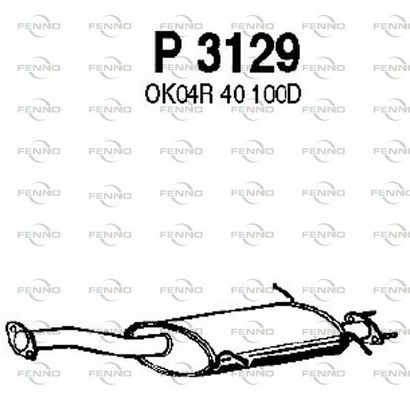 Obrázok Stredný tlmič výfuku FENNO  P3129
