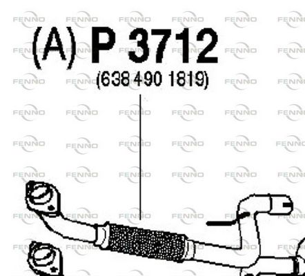 Obrázok Výfukové potrubie FENNO  P3712