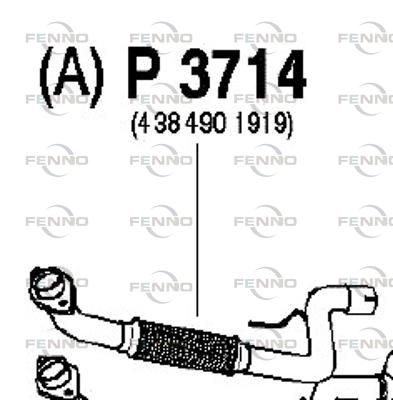 Obrázok Výfukové potrubie FENNO  P3714