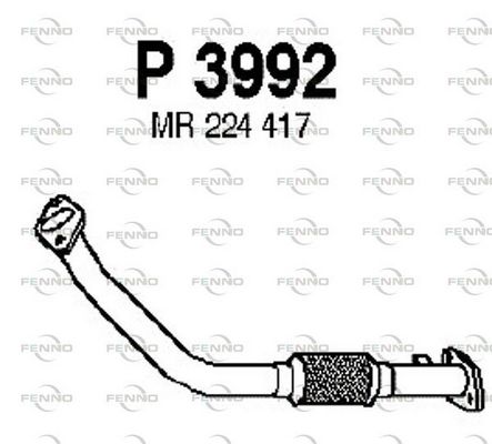 Obrázok Výfukové potrubie FENNO  P3992