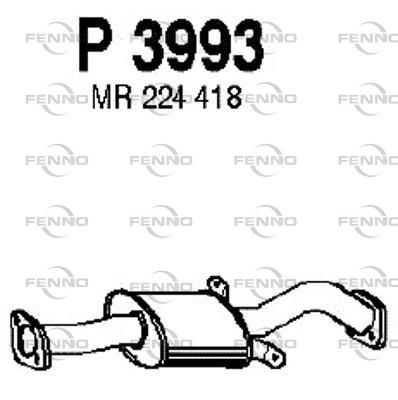 Obrázok Stredný tlmič výfuku FENNO  P3993
