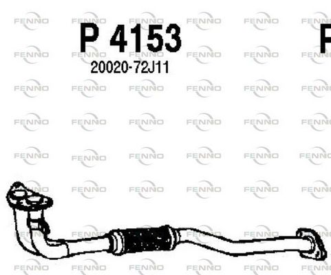 Obrázok Výfukové potrubie FENNO  P4153